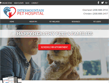 Tablet Screenshot of intermountainvet.com